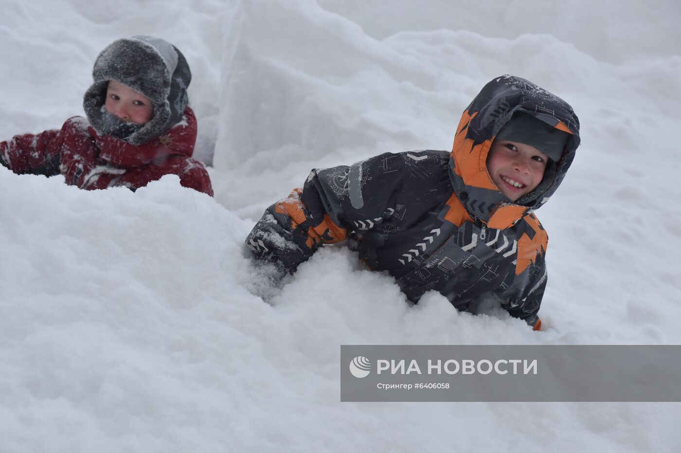 Снегопад в Норильске