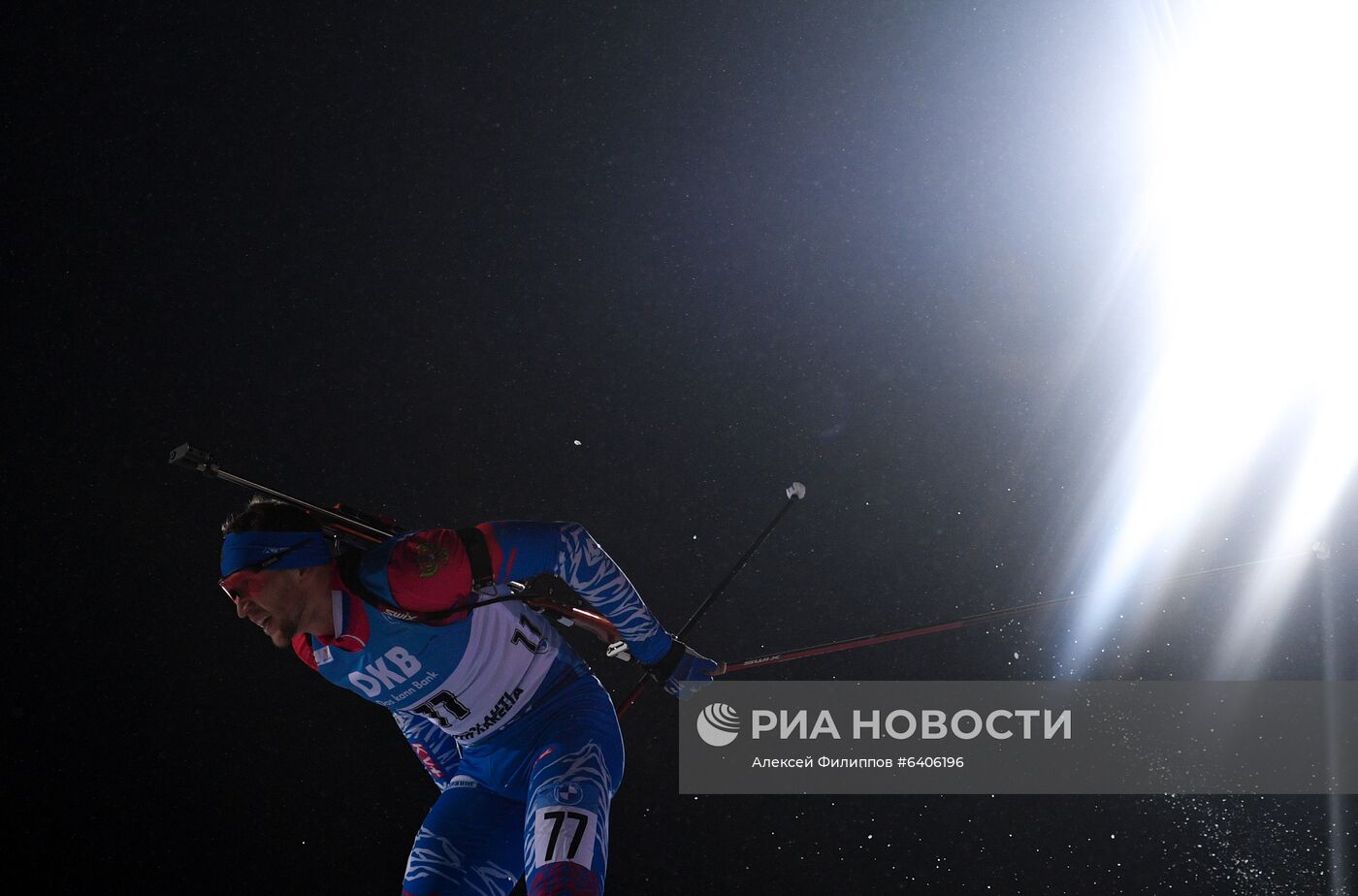 Биатлон. II этап Кубка мира. Мужчины. Спринт