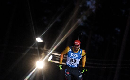 Биатлон. II этап Кубка мира. Мужчины. Спринт