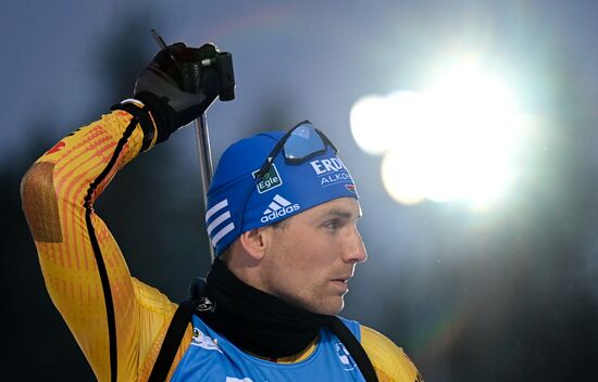 Биатлон. II этап Кубка мира. Мужчины. Спринт