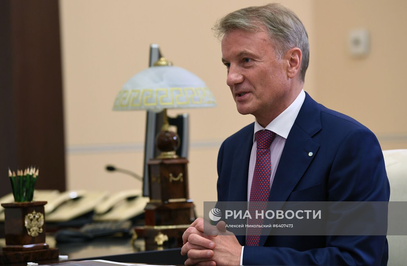 Президент РФ В. Путин встретился с главой Сбербанка РФ Г. Грефом