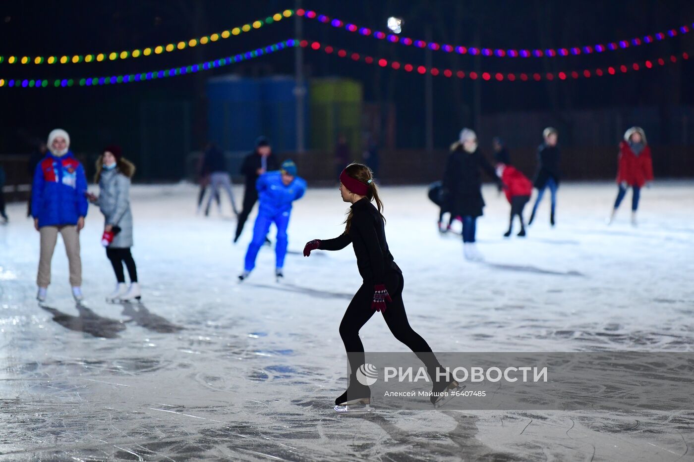 Открытие катка в "Лужниках"