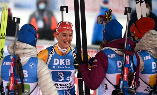 Биатлон. II этап Кубка мира. Женщины. Эстафета