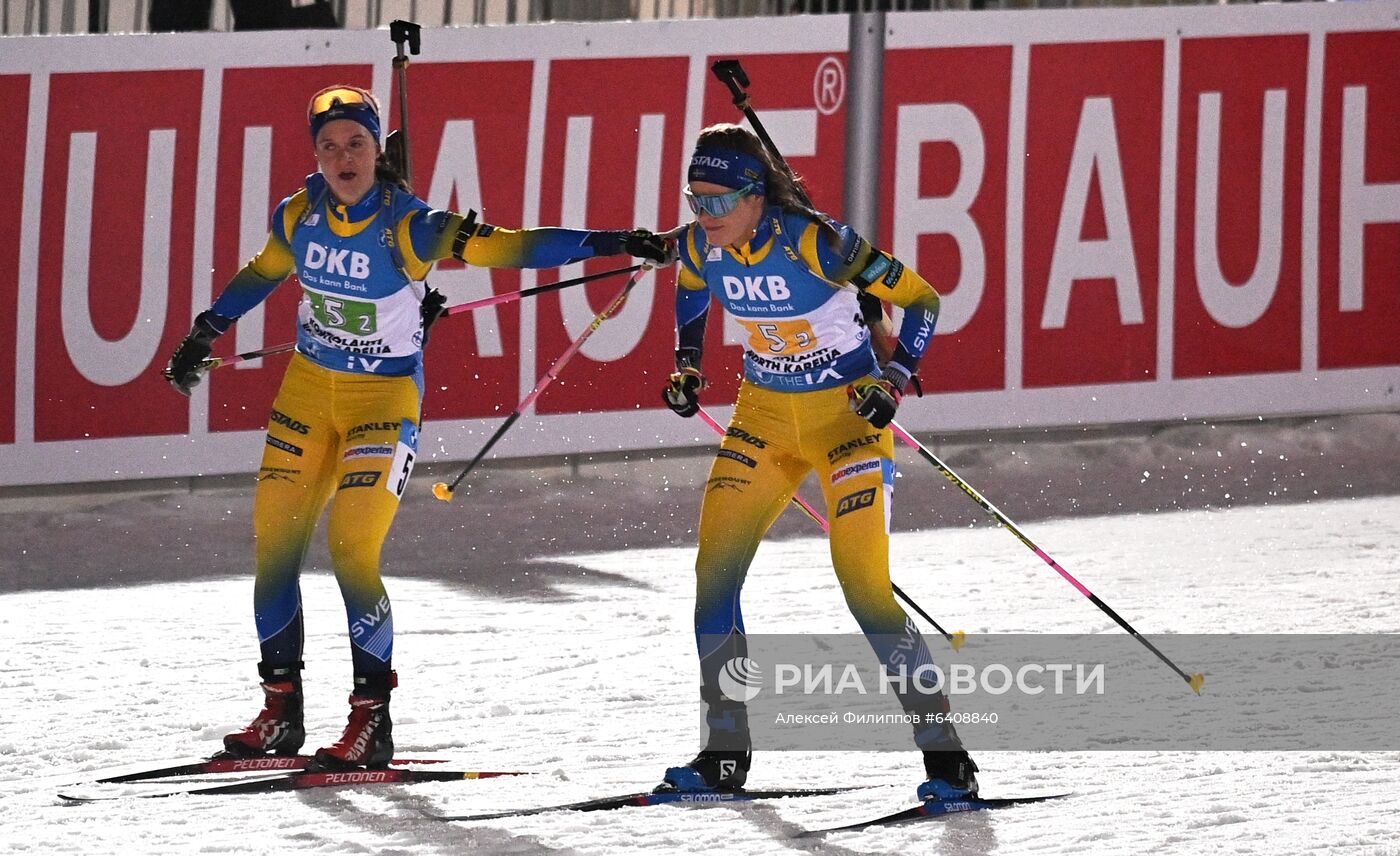 Биатлон. II этап Кубка мира. Женщины. Эстафета