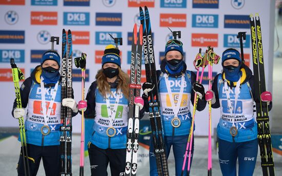 Биатлон. II этап Кубка мира. Женщины. Эстафета