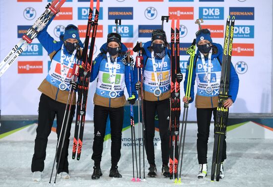 Биатлон. II этап Кубка мира. Женщины. Эстафета