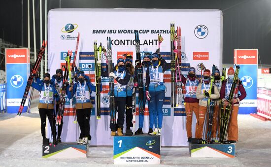 Биатлон. II этап Кубка мира. Женщины. Эстафета