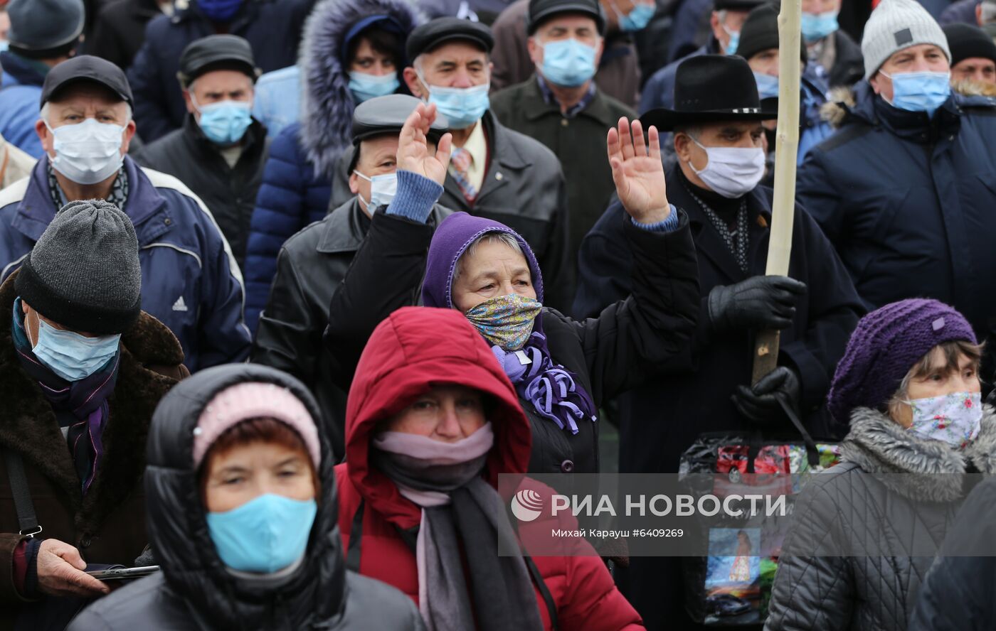 Антиправительственная акция в Кишиневе