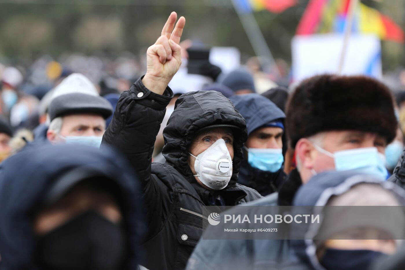 Антиправительственная акция в Кишиневе