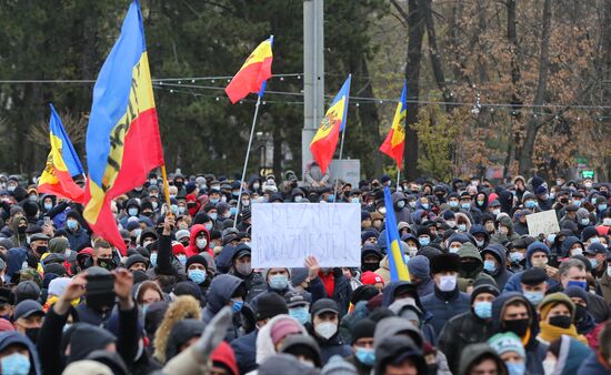 Антиправительственная акция в Кишиневе