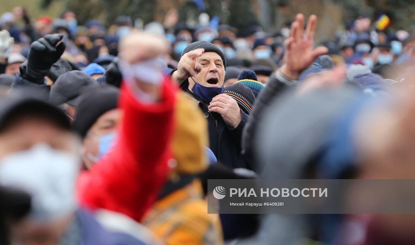 Антиправительственная акция в Кишиневе