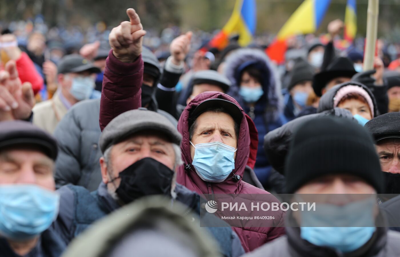 Антиправительственная акция в Кишиневе