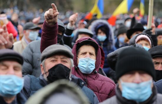 Антиправительственная акция в Кишиневе