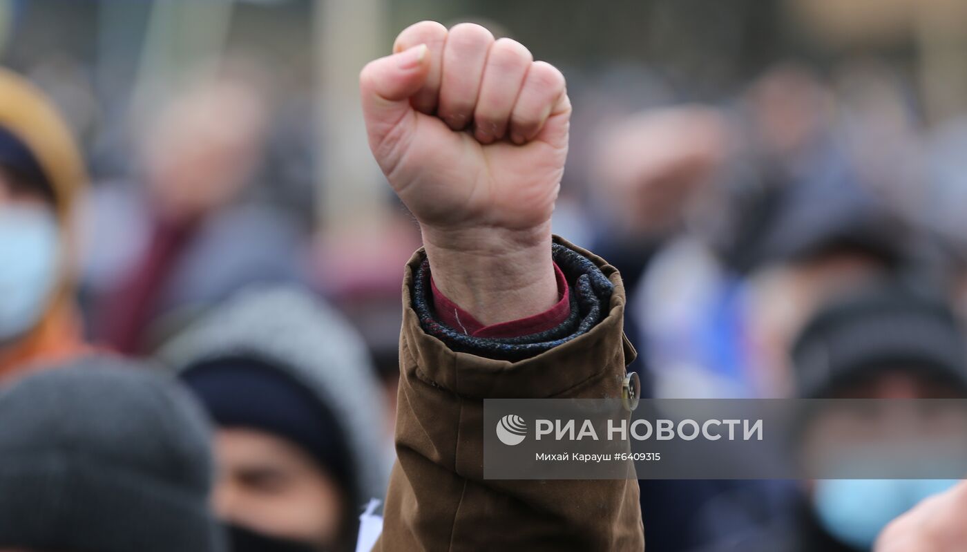 Антиправительственная акция в Кишиневе