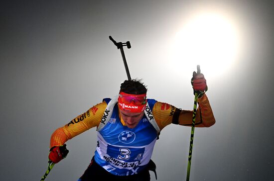 Биатлон. II этап Кубка мира. Мужчины. Эстафета