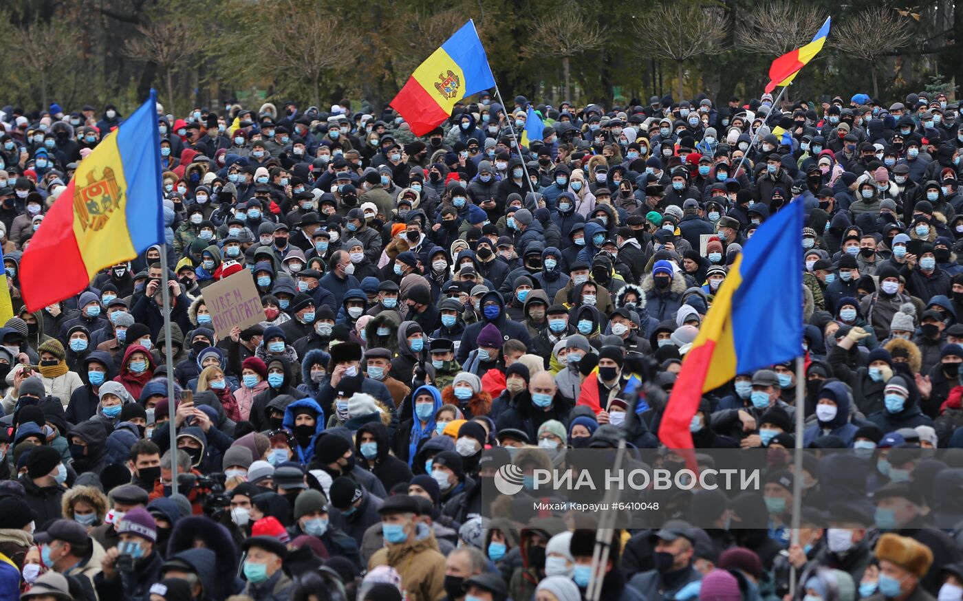 Антиправительственная акция в Кишиневе