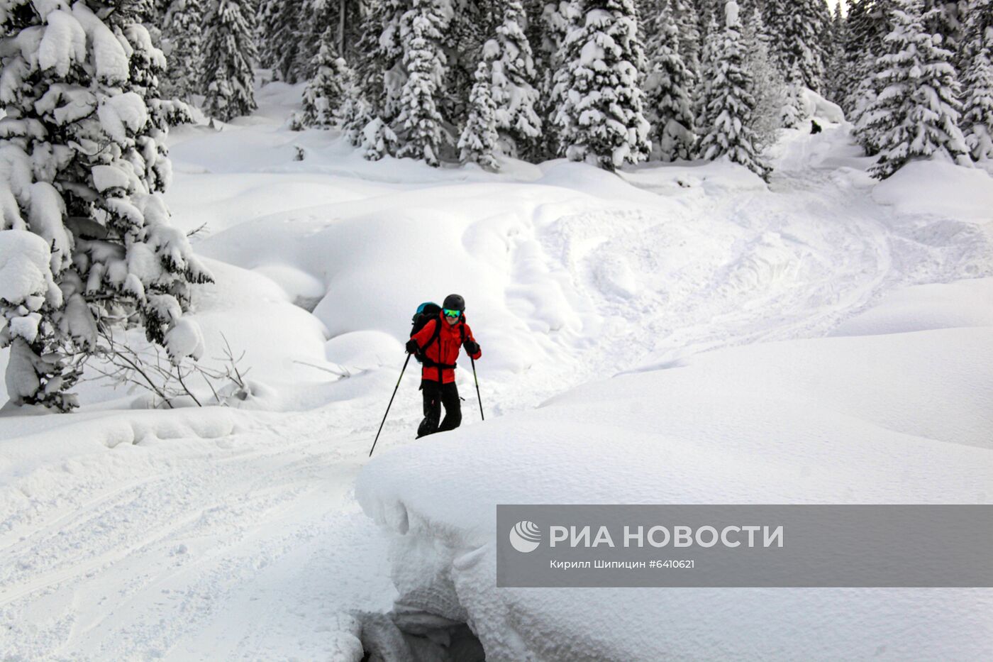 Фрирайд на горе Мамай в Бурятии