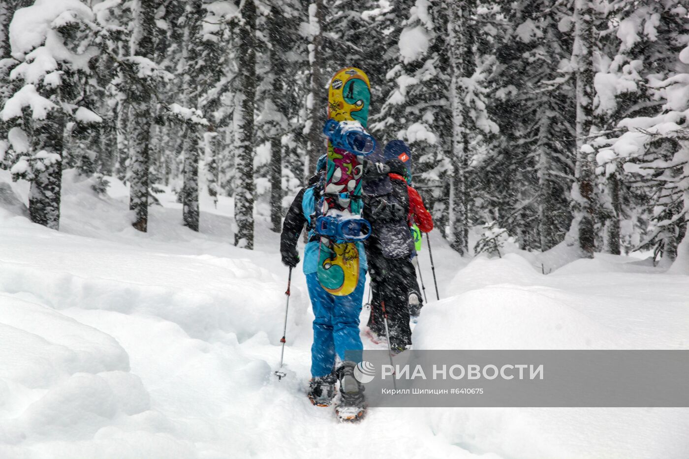 Фрирайд на горе Мамай в Бурятии