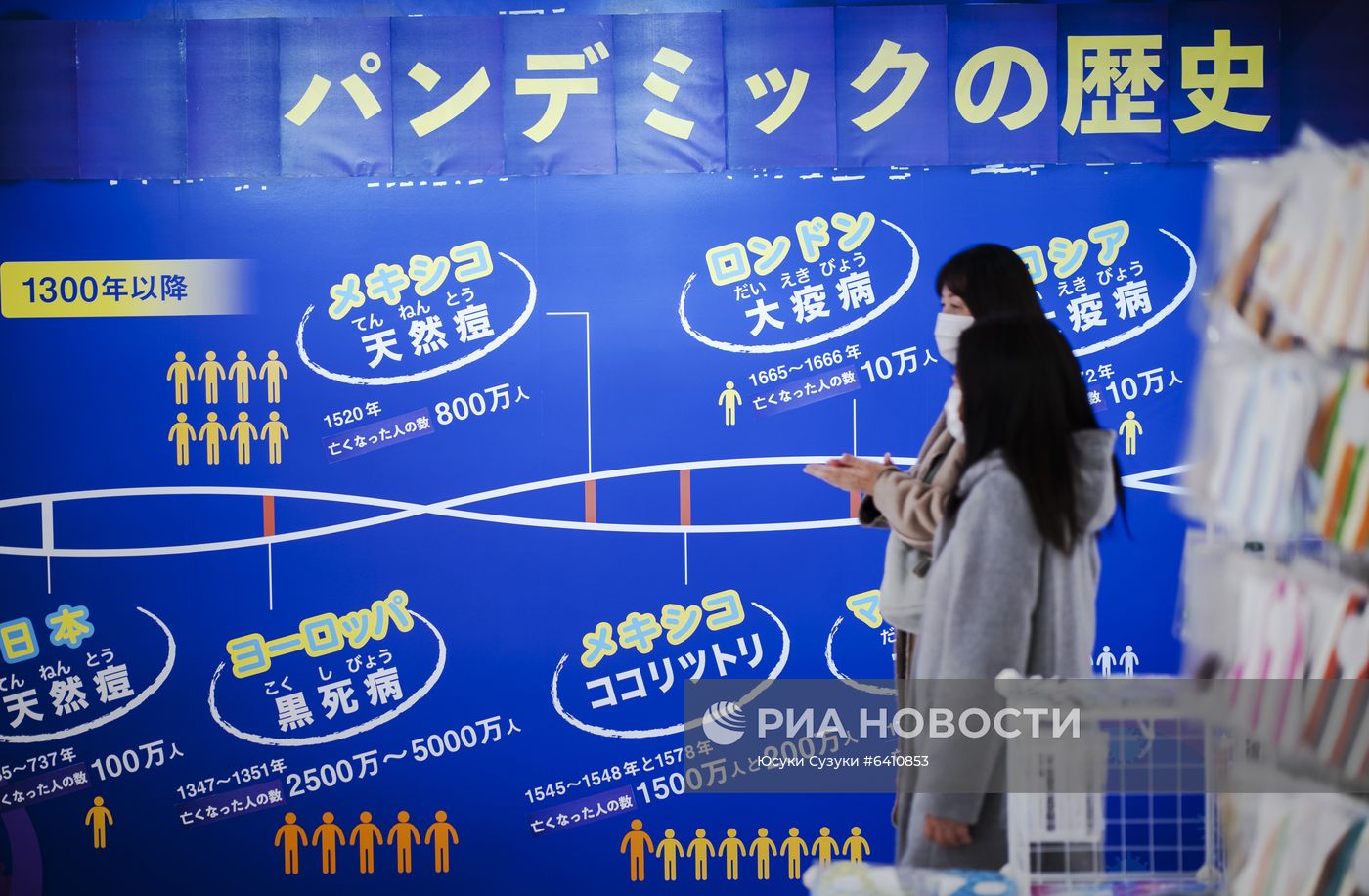 Выставка медицинских масок Tokyo Mask Land в Йокогаме