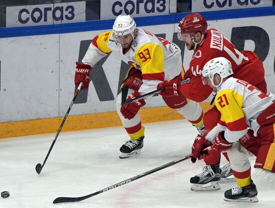 Хоккей. КХЛ. Матч "Спартак" - "Йокерит"