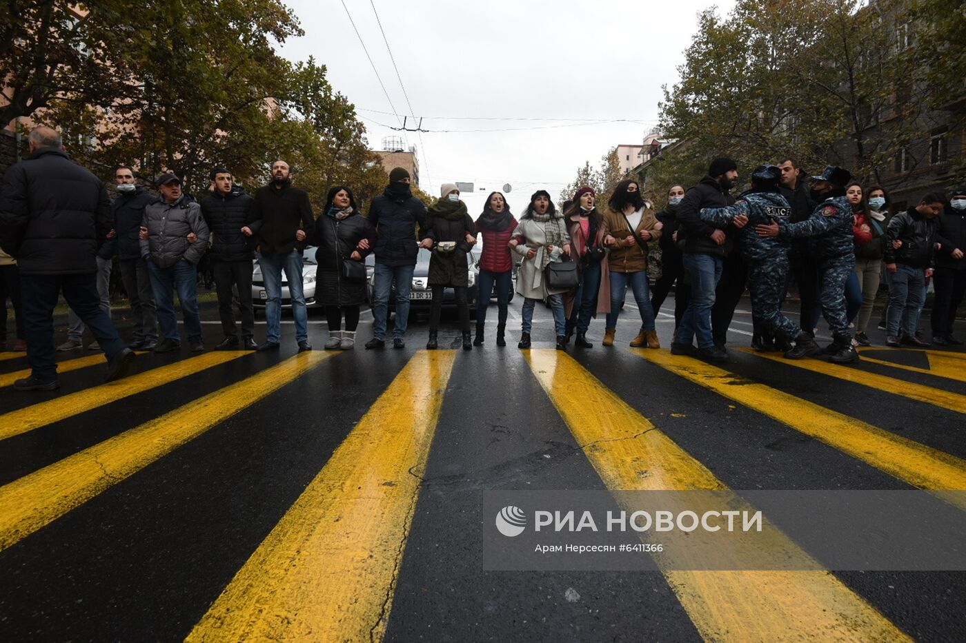 Акция протеста оппозиции в Ереване