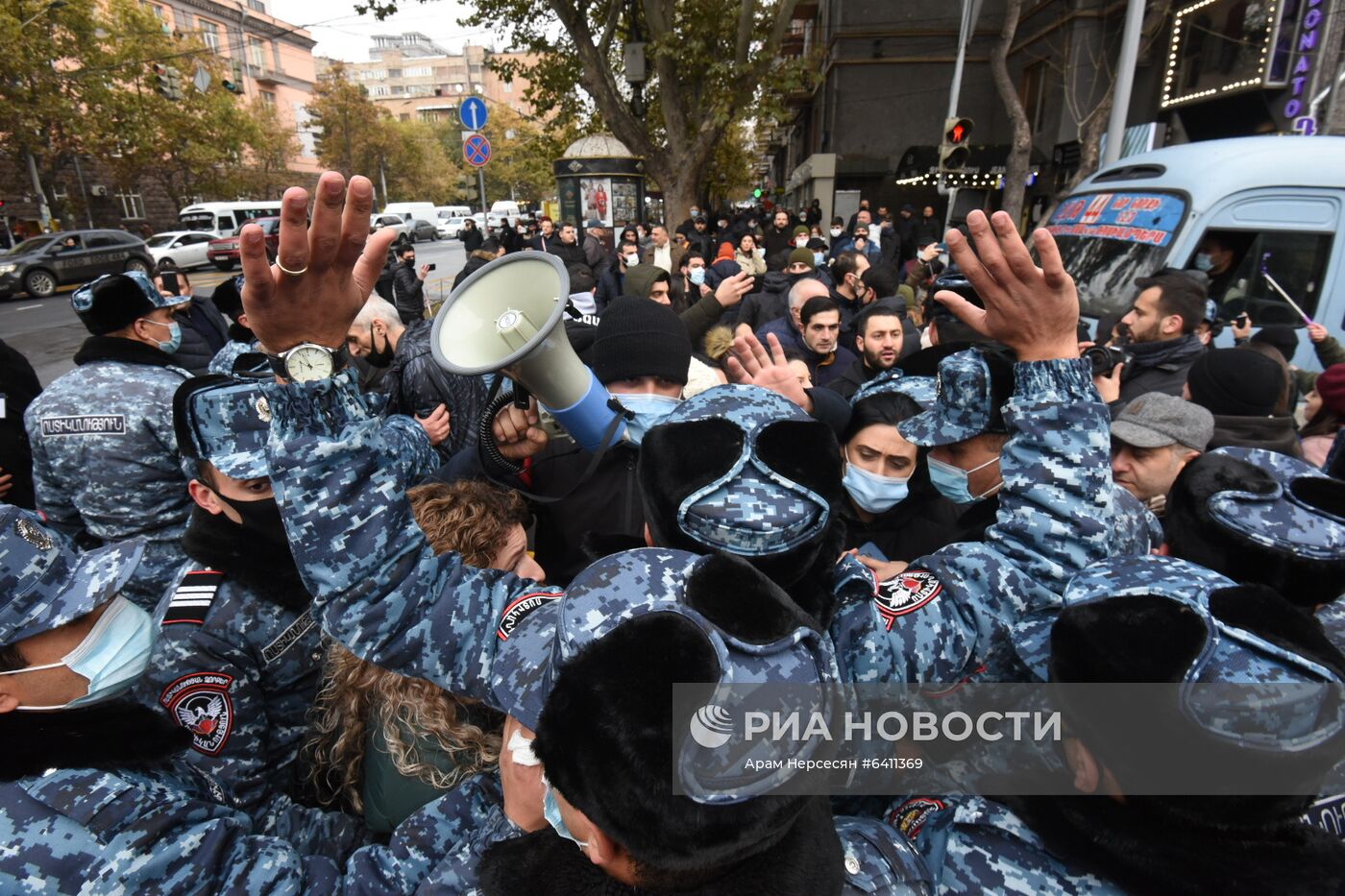 Акция протеста оппозиции в Ереване