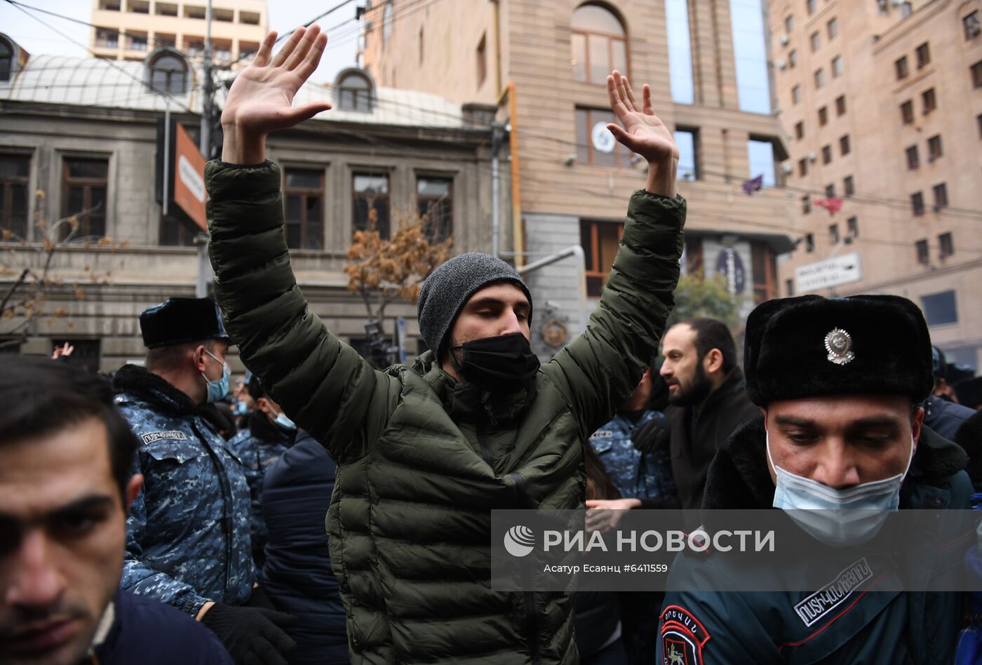 Акция протеста оппозиции в Ереване