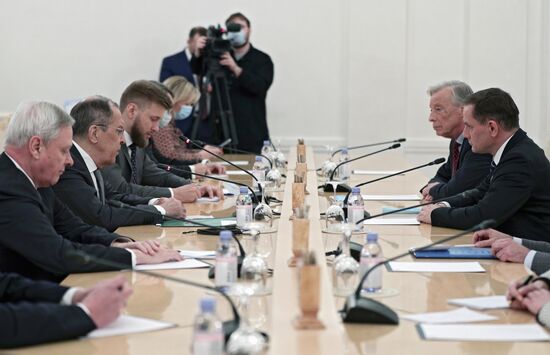 Встреча главы МИД РФ С. Лаврова с делегацией немецкой партии "Альтернатива для Германии"