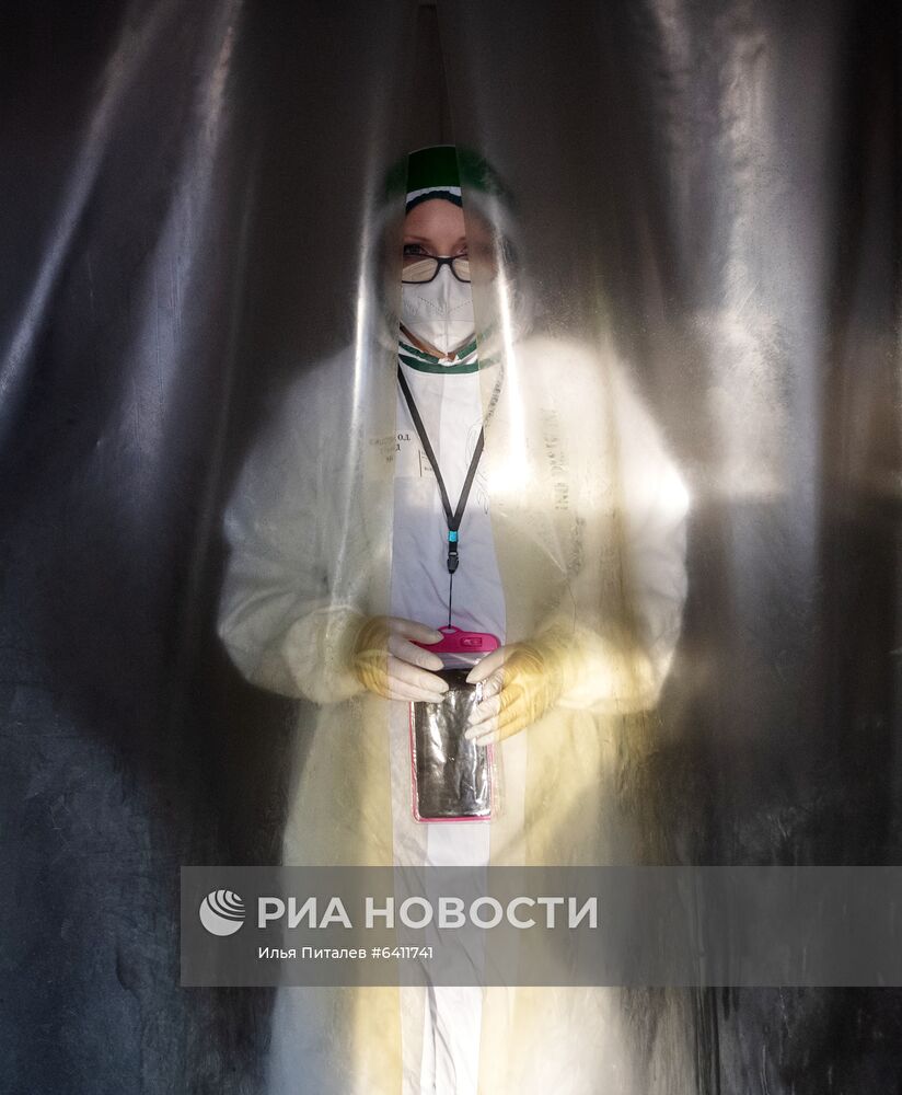 Госпиталь для больных COVID-19 в ГКБ № 15 имени О. М. Филатова