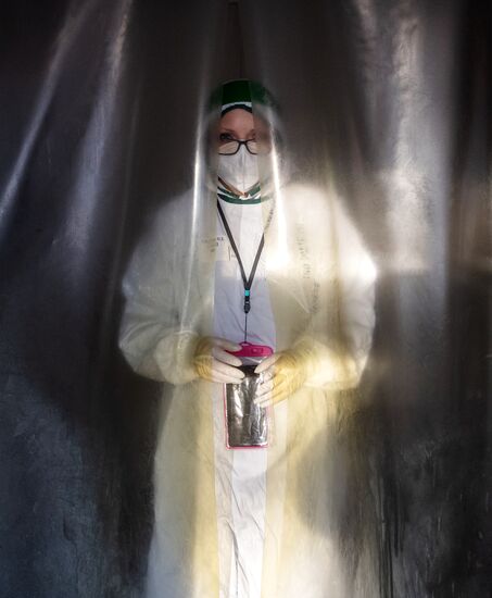 Госпиталь для больных COVID-19 в ГКБ № 15 имени О. М. Филатова