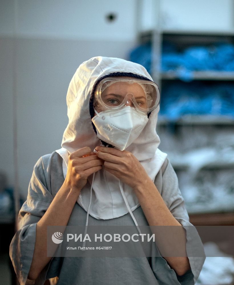 Госпиталь для больных COVID-19 в ГКБ № 15 имени О. М. Филатова