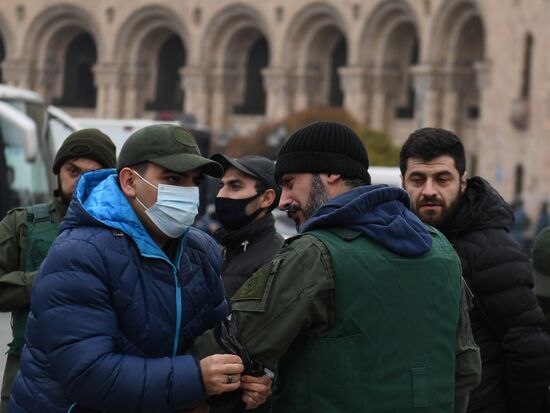 Акция протеста оппозиции в Ереване