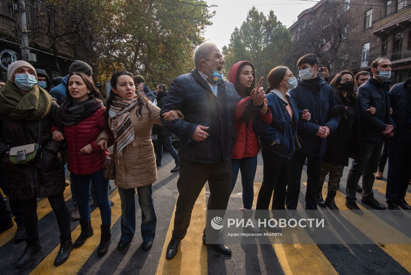 Акция протеста оппозиции в Ереване