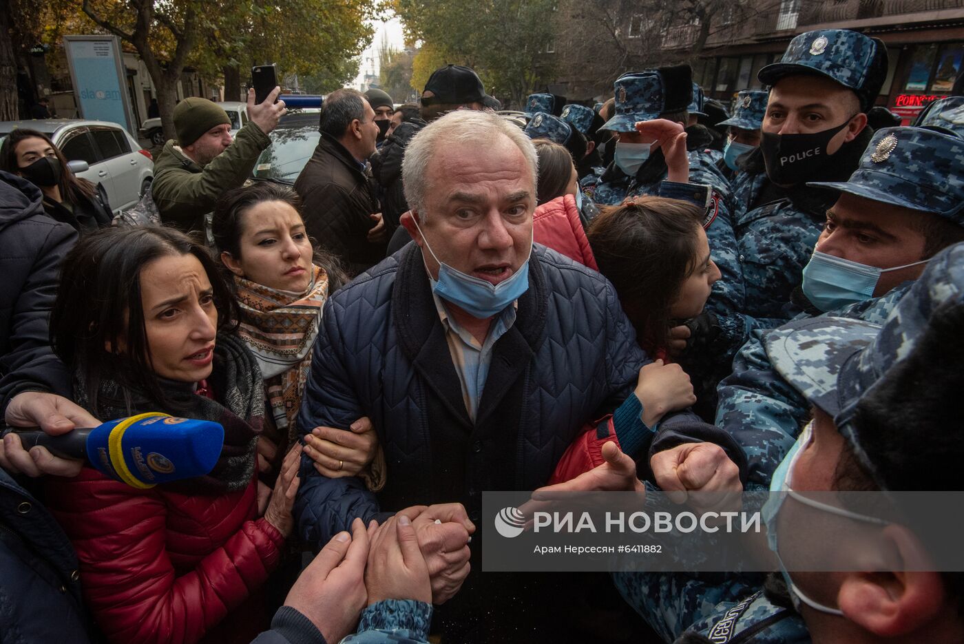 Акция протеста оппозиции в Ереване