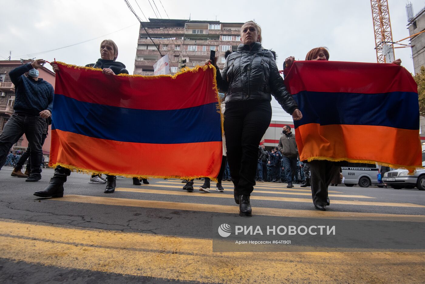 Акция протеста оппозиции в Ереване