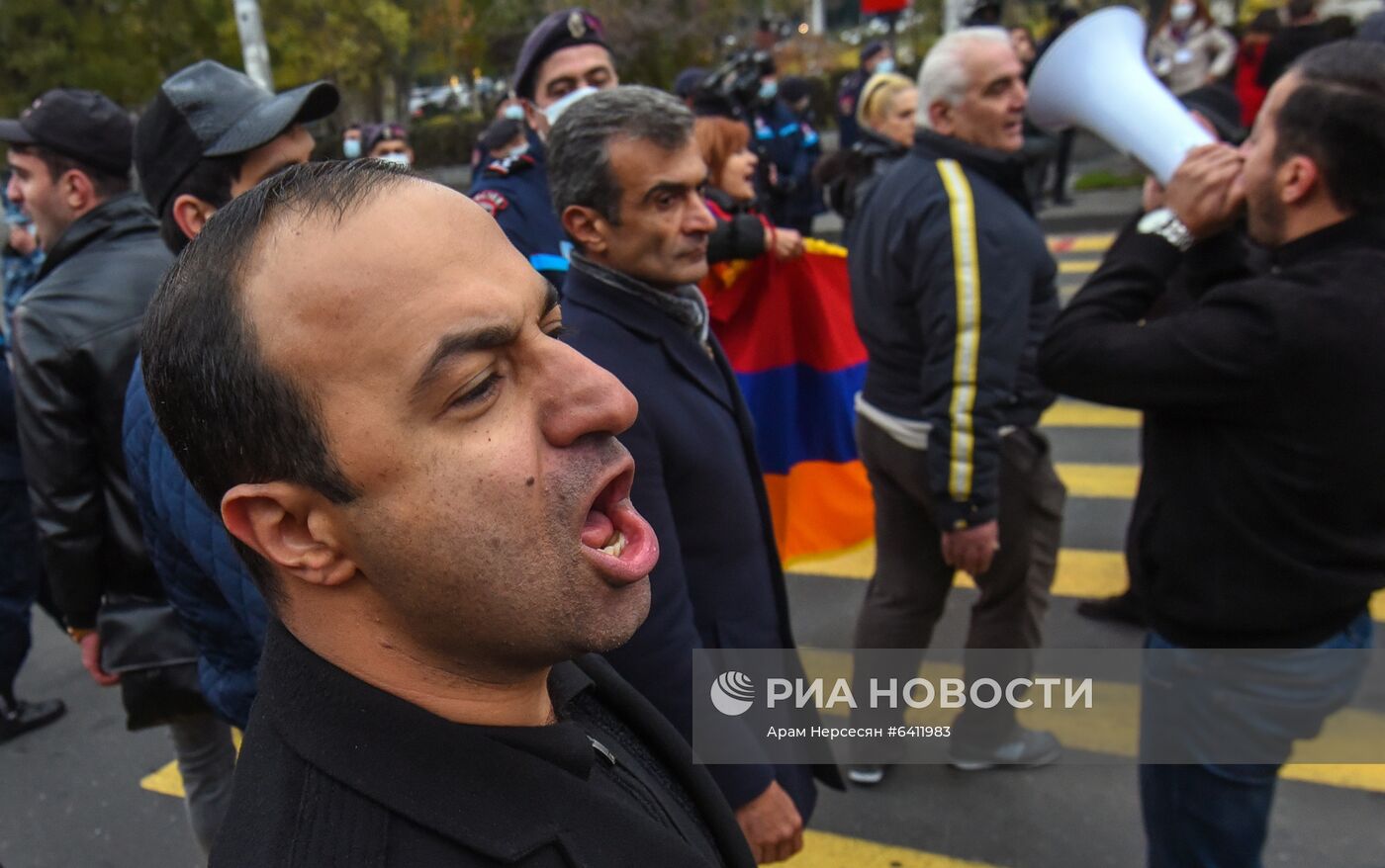 Акция протеста оппозиции в Ереване