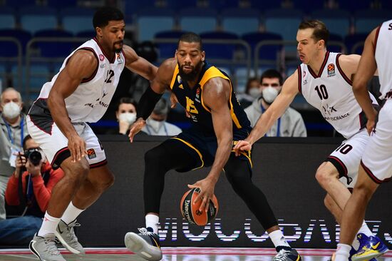 Баскетбол. Евролига. Матч "Химки" - "Олимпия"