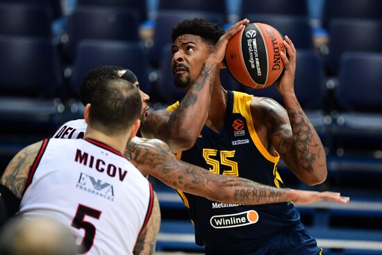 Баскетбол. Евролига. Матч "Химки" - "Олимпия"