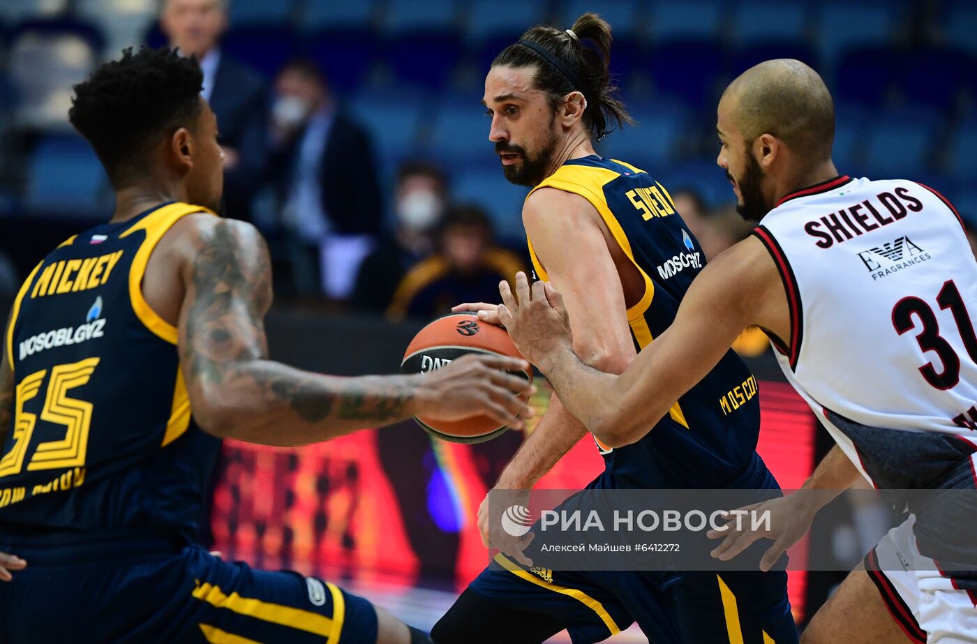 Баскетбол. Евролига. Матч "Химки" - "Олимпия"