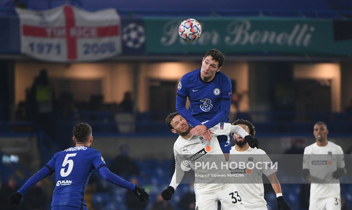Футбол. Лига чемпионов. Матч "Челси"  "Краснодар"