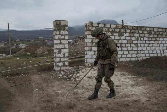 Разминирование окраин Степанакерта