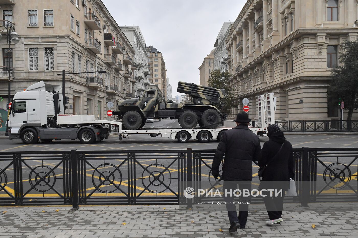 Репетиция военного парада в Баку