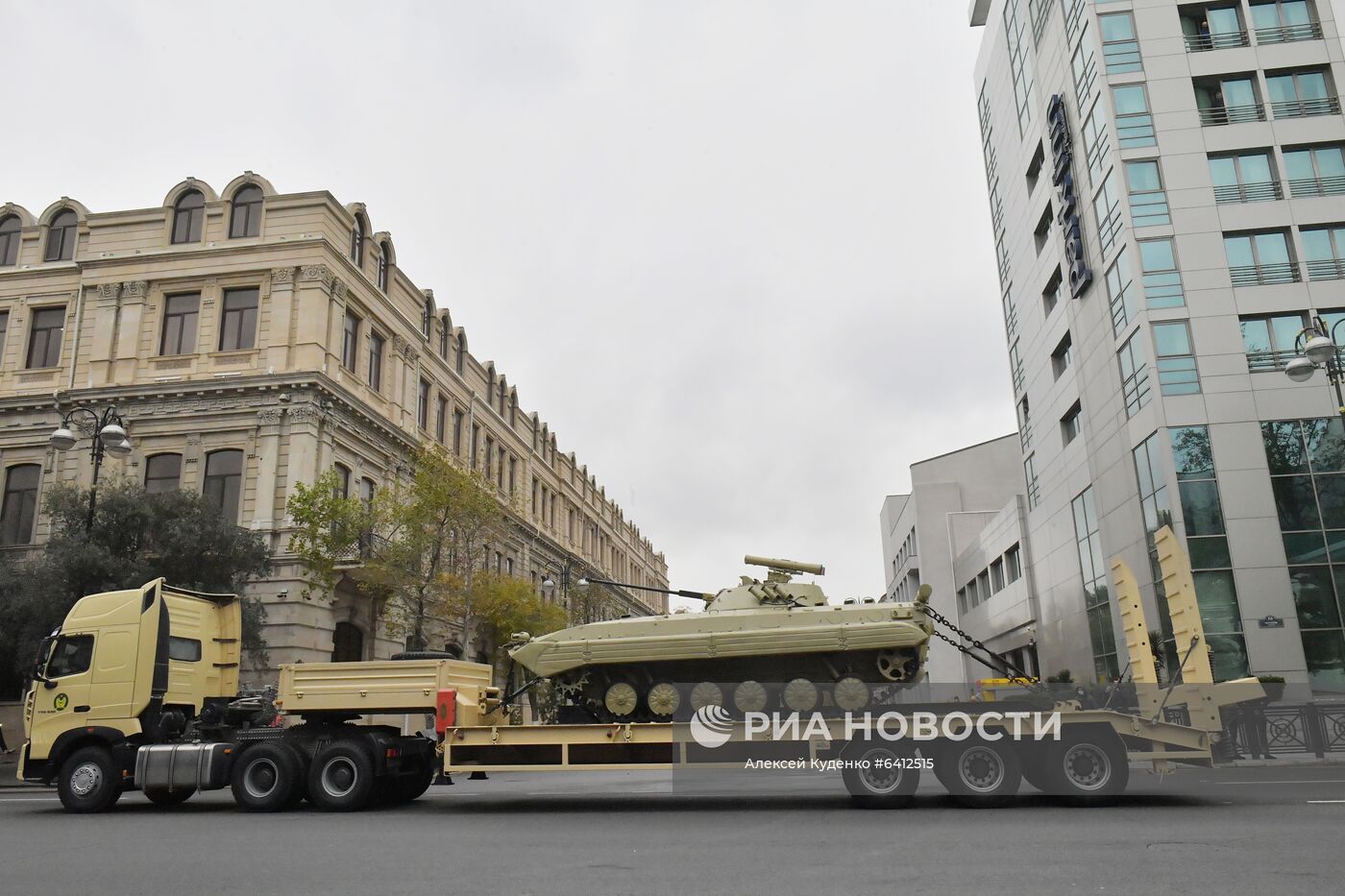 Репетиция военного парада в Баку