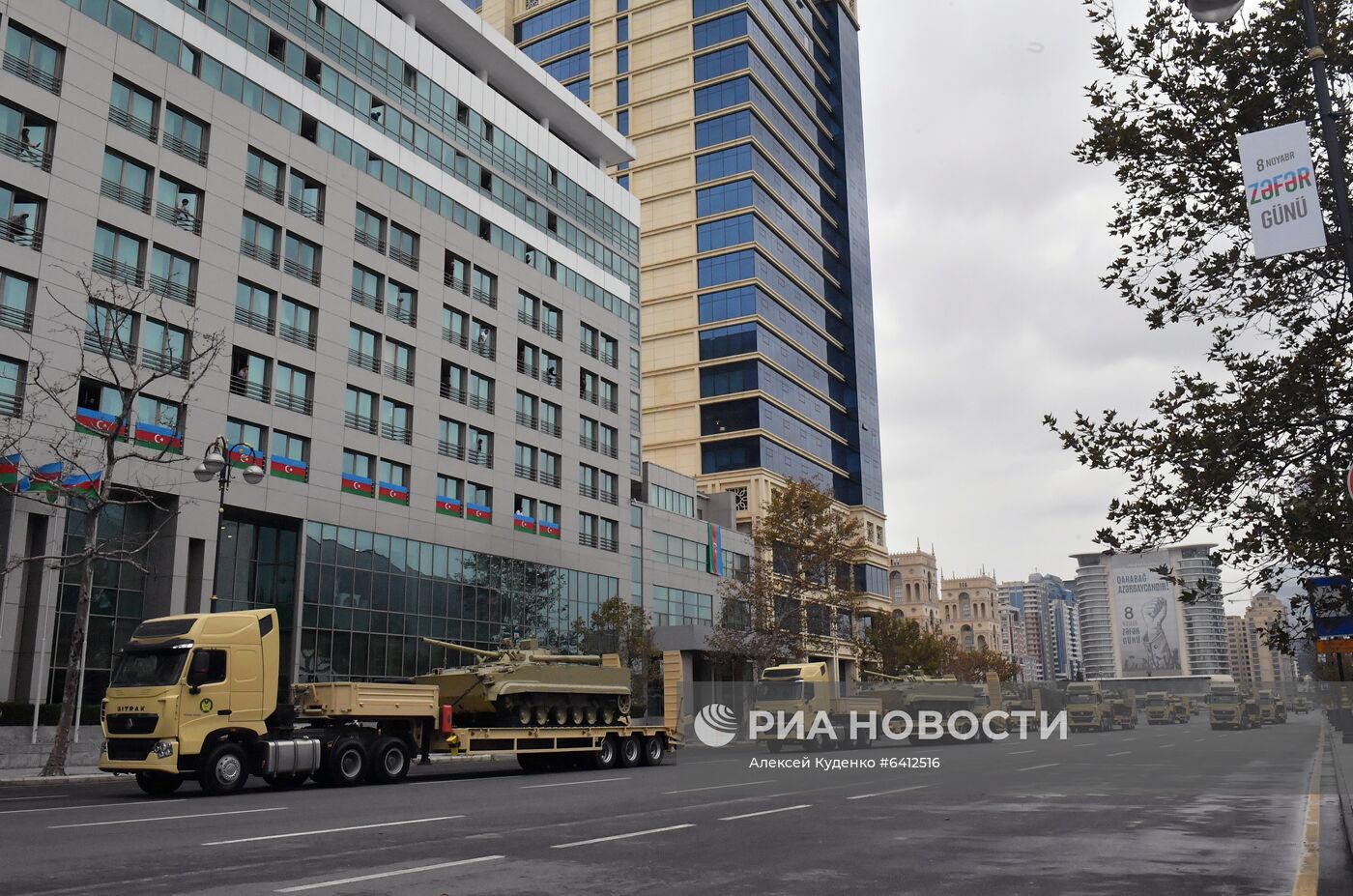 Репетиция военного парада в Баку