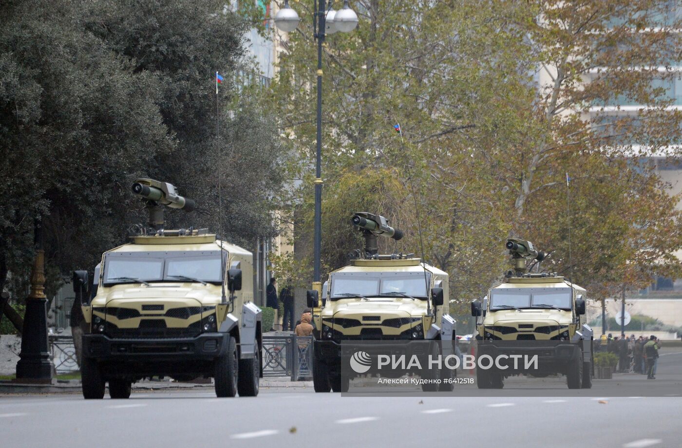 Репетиция военного парада в Баку