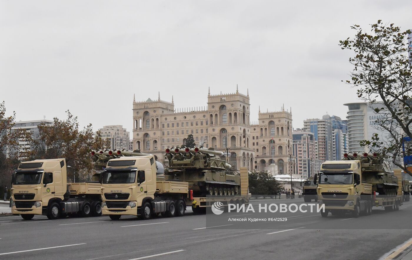 Репетиция военного парада в Баку