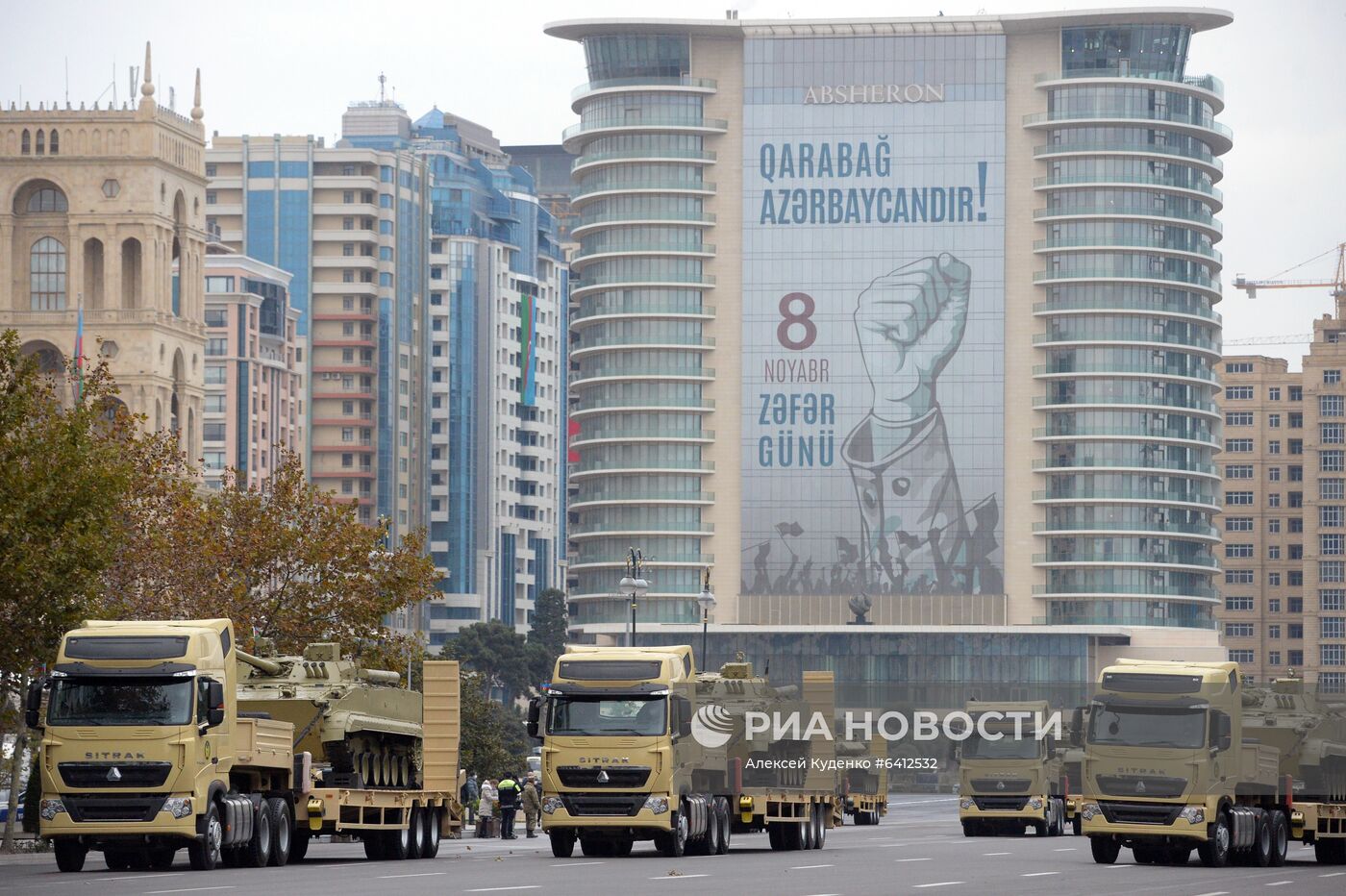 Репетиция военного парада в Баку