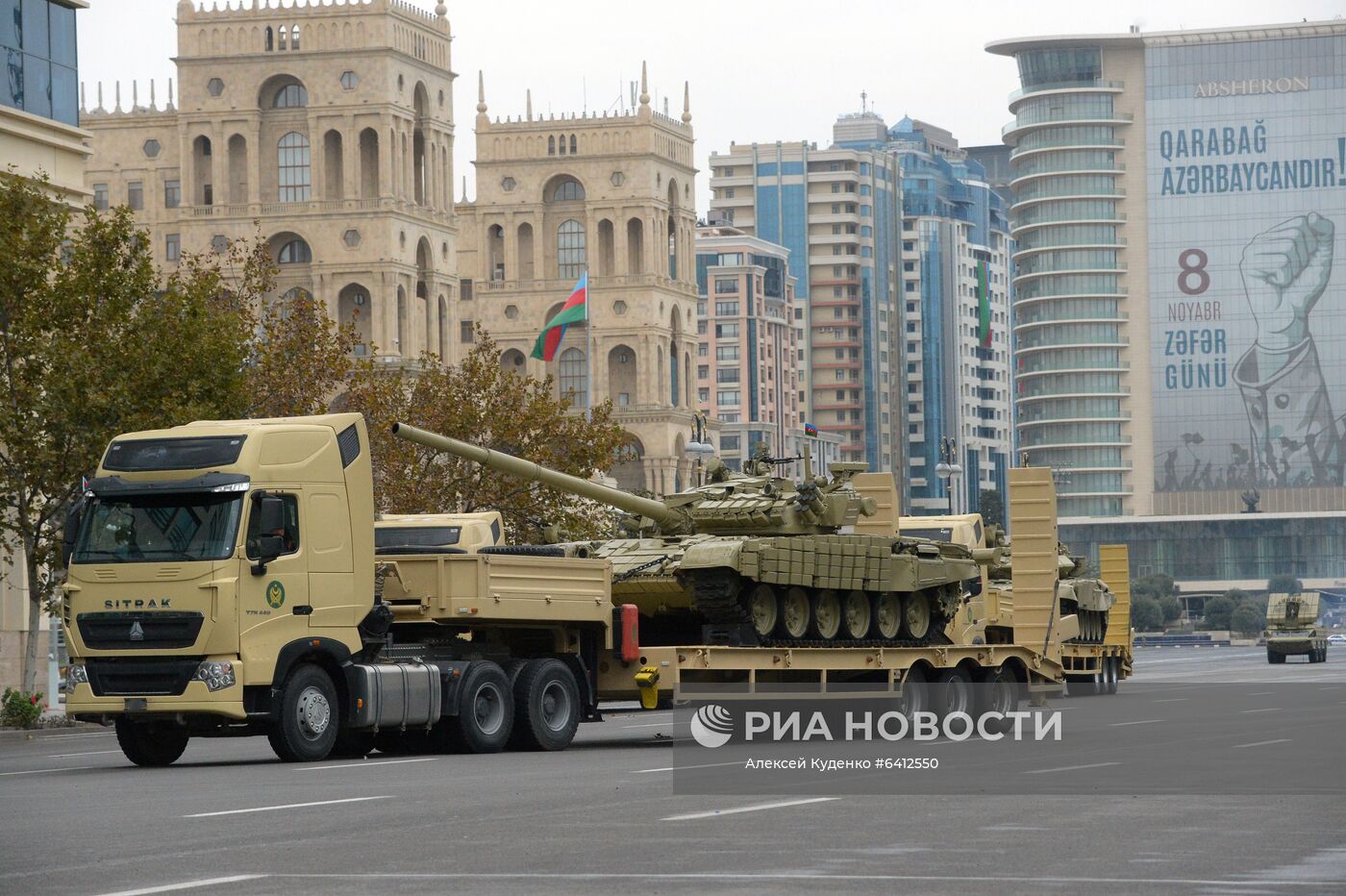 Репетиция военного парада в Баку