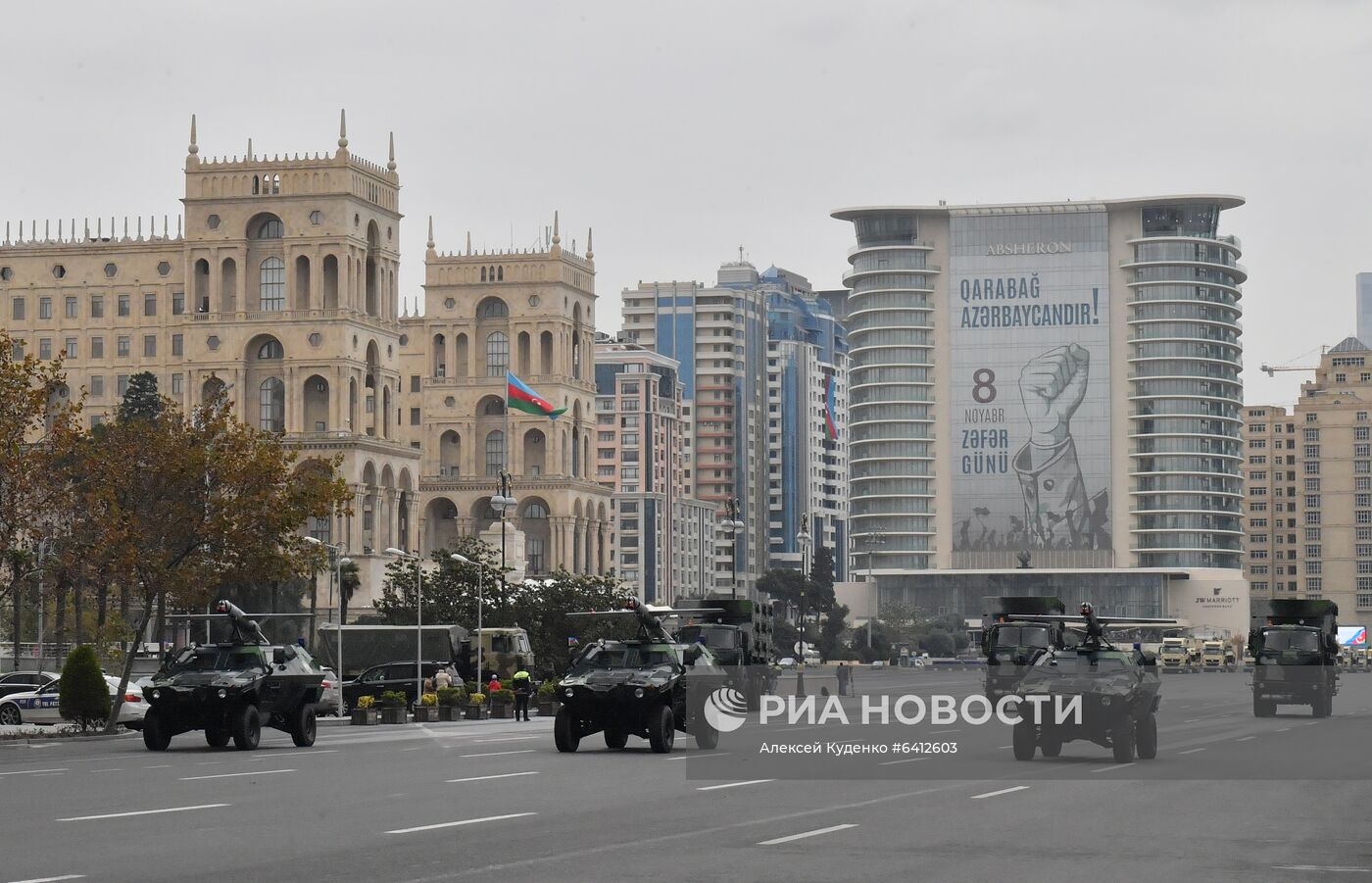 Репетиция военного парада в Баку