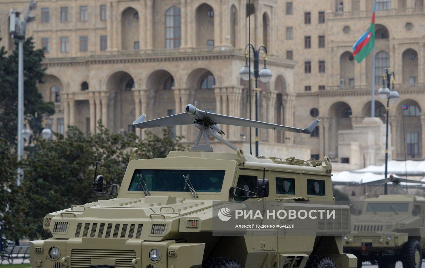 Репетиция военного парада в Баку